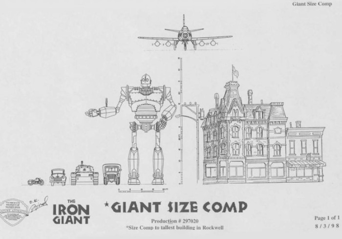 o gigante de ferro - the iron giant - giant size comp